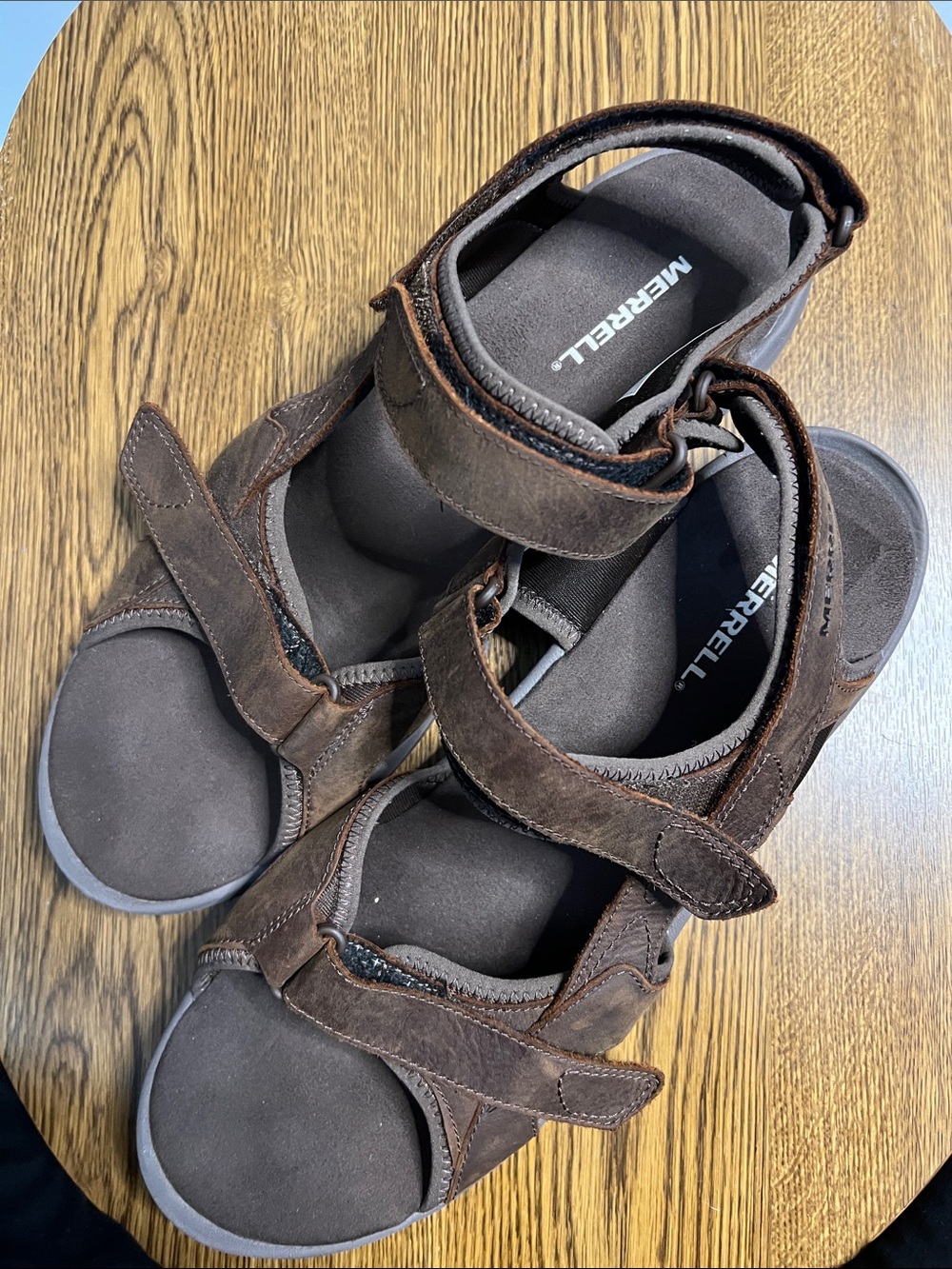 Merrell Sandspur 2 Convert Leather Sandals Brown Size 15